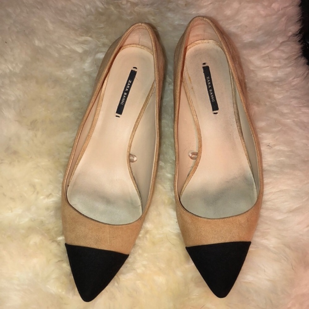 Zara captoe block heel